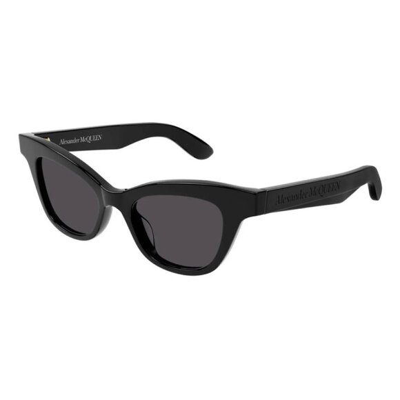 NEW ALEXANDER MCQUEEN SUNGLASSES BLACK WOMEN CAT EYE EYEWEAR - Picture 1 of 3